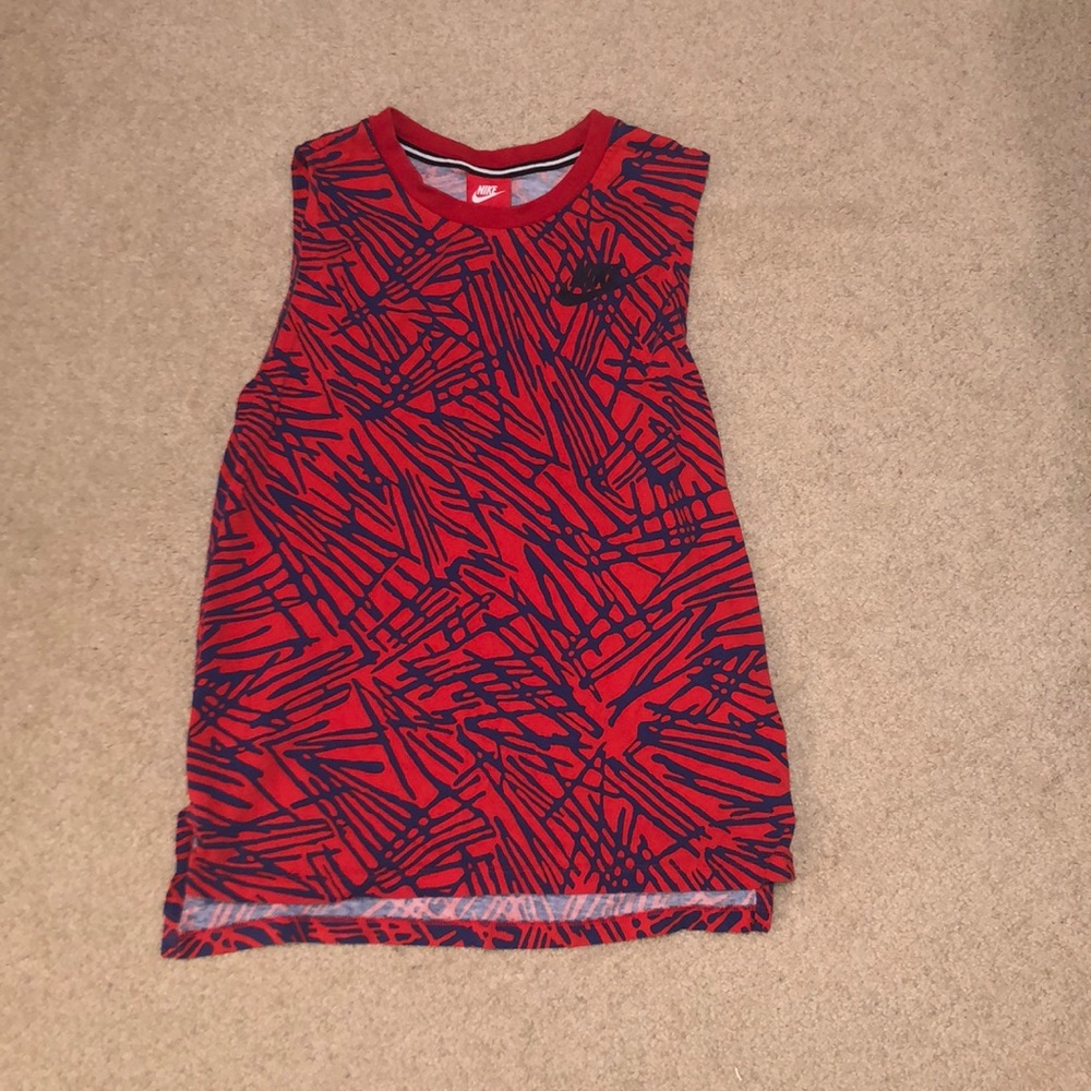 Nike Red and Blue Tank Top size XS